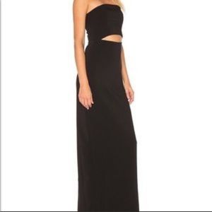 Lovers and Friends strapless black dress, size 2